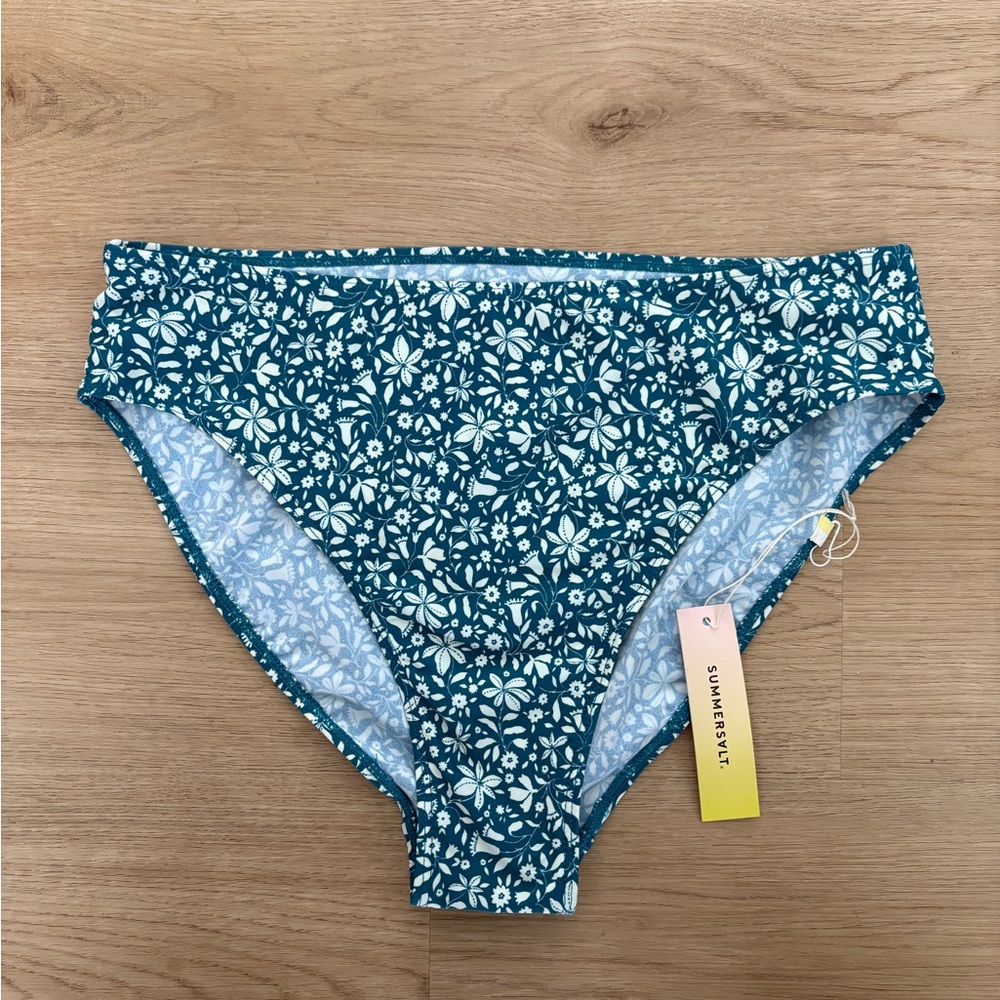 Summersalt Floral Blue Bikini Bottom